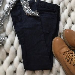 Dark blue denim jeans